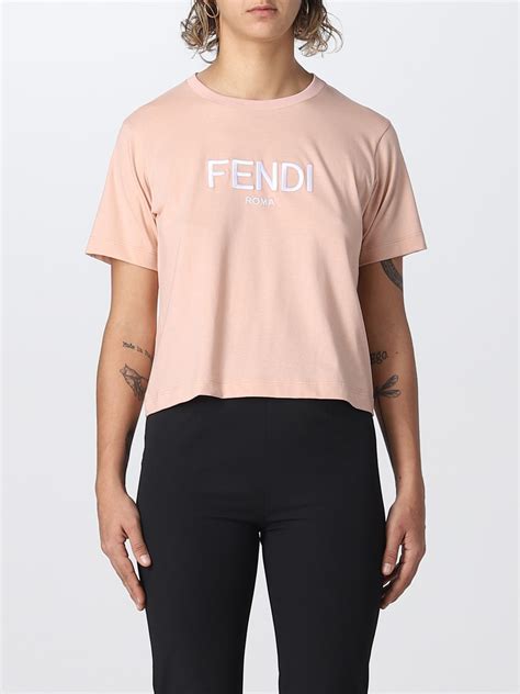 fendi t-shirt women's white|pink Fendi hoodie for women.